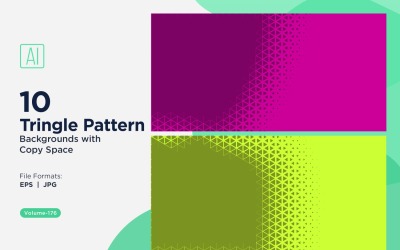 Fondo con patrón de triángulos dinámicos para proyectos creativos 176