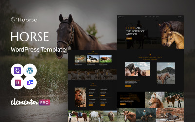 Hoorse - Escola de Equitação, Corridas de Cavalos e Centro Equestre WordPress Elementor Theme