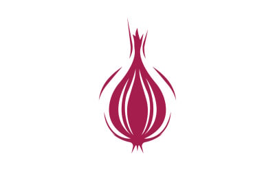 Logo d&amp;#39;icône de légume oignon version vectorielle 2