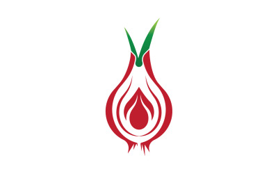 Logo d&amp;#39;icône de légume oignon version vectorielle 5