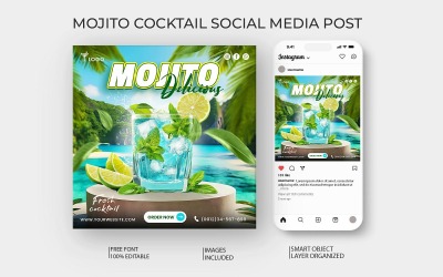 Refreshing Mojito Social Media Template