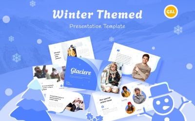 Glaciere - Winterthema-presentatie Google Slides-sjabloon