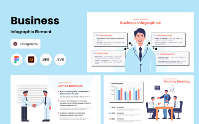 İş İnfografik Şablonu V5
