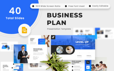 Level-Up – 商业计划 Google 幻灯片模板