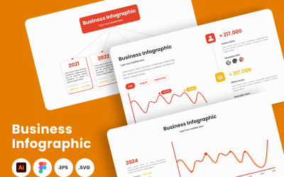 Modèle d&amp;#39;infographie d&amp;#39;entreprise V23