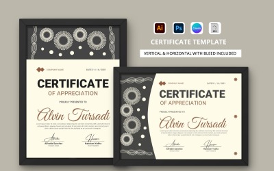 Plantilla de certificado de reconocimiento V10