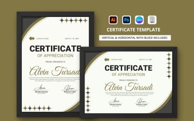 Šablona certifikátu uznání V20