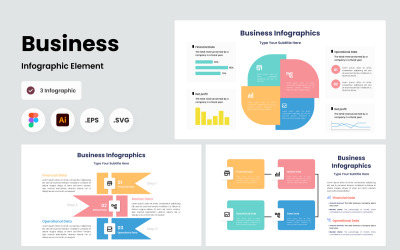 Szablon infografiki biznesowej V13