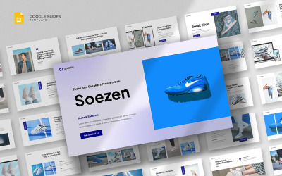 Soezen – Cipők és tornacipők Google Slides sablon
