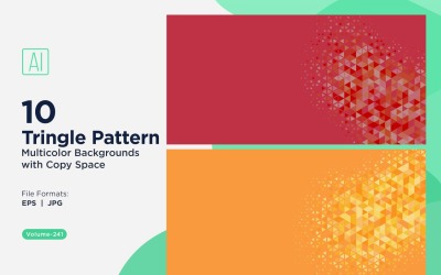 Sfondo con motivo triangolare vibrante in più colori e dimensioni 31