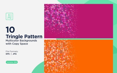 Sfondo con motivo triangolare vibrante in più colori e dimensioni 58