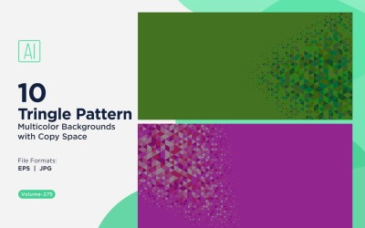 Sfondo con motivo triangolare vibrante in più colori e dimensioni 65