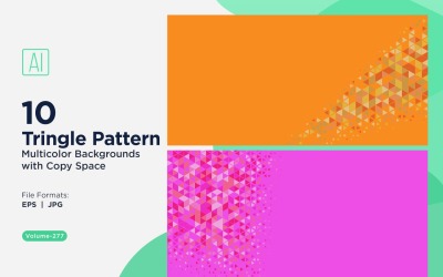 Sfondo con motivo triangolare vibrante in più colori e dimensioni 67