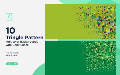 Sfondo con motivo triangolare vibrante in più colori e dimensioni 72