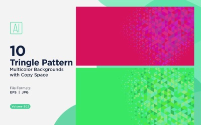 Sfondo con motivo triangolare vibrante in più colori e dimensioni 92