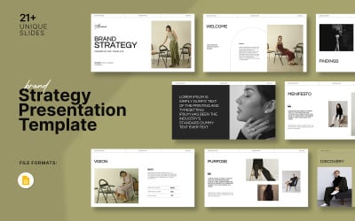 Il modello di Google Slide per la strategia del marchio