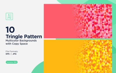 Lebendiger dreieckiger Musterhintergrund in mehreren Farben und Größen 150