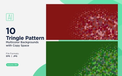 Lebendiger dreieckiger Musterhintergrund in mehreren Farben und Größen 157