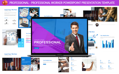 Professionnel - Modèle de présentation pour les travailleurs professionnels