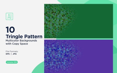 Sfondo con motivo triangolare vibrante in più colori e dimensioni 125