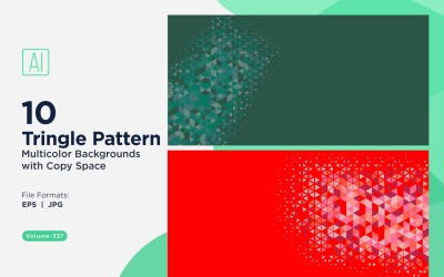 Sfondo con motivo triangolare vibrante in più colori e dimensioni 127
