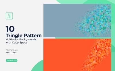 Sfondo con motivo triangolare vibrante in più colori e dimensioni 134