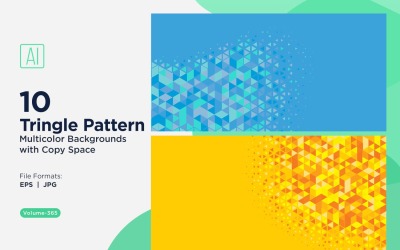 Sfondo con motivo triangolare vibrante in più colori e dimensioni 155