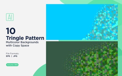 Sfondo con motivo triangolare vibrante in più colori e dimensioni 159