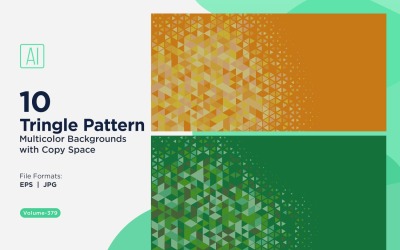 Sfondo con motivo triangolare vibrante in più colori e dimensioni 169