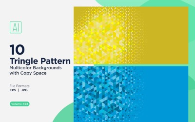 Sfondo con motivo triangolare vibrante in più colori e dimensioni 188