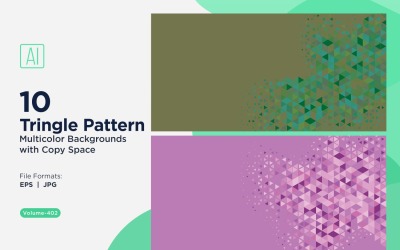 Sfondo con motivo triangolare vibrante in più colori e dimensioni 192