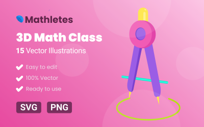 Pacchetto illustrazioni matematiche 3D