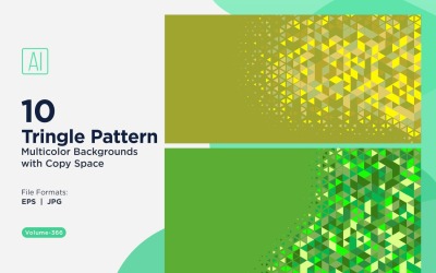 Sfondo con motivo triangolare vibrante in più colori e dimensioni 156
