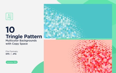 Sfondo con motivo triangolare vibrante in più colori e dimensioni 180