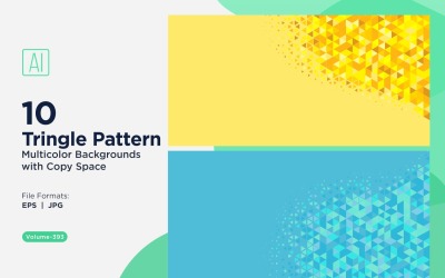 Sfondo con motivo triangolare vibrante in più colori e dimensioni 183