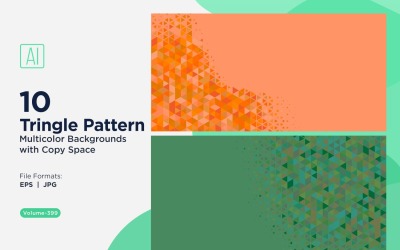 Sfondo con motivo triangolare vibrante in più colori e dimensioni 189