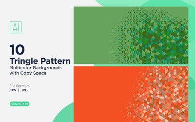 Sfondo con motivo triangolare vivace in più colori e dimensioni 139.