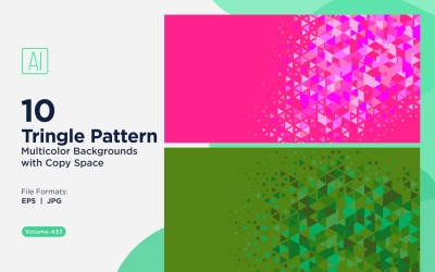 Colorful Triangles of Various Sizes Versatile Pattern Background 13