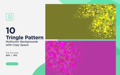 Colorful Triangles of Various Sizes Versatile Pattern Background 26