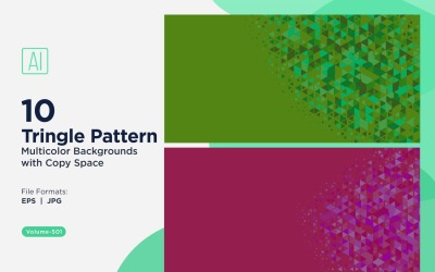 Colorful Triangles of Various Sizes Versatile Pattern Background 81