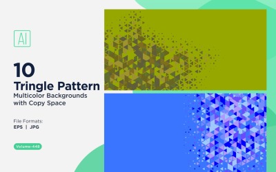 Triangoli colorati di varie dimensioni Versatile modello di sfondo 28