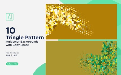 Triangoli colorati di varie dimensioni Versatile modello di sfondo 42