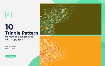 Triangoli colorati di varie dimensioni Versatile modello di sfondo 43
