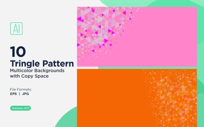 Triangoli colorati di varie dimensioni Versatile modello di sfondo 52