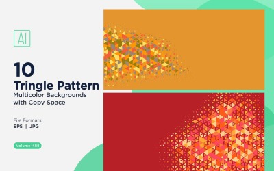 Triangoli colorati di varie dimensioni Versatile modello di sfondo 68