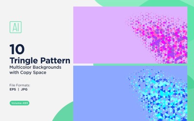 Triangoli colorati di varie dimensioni Versatile modello di sfondo 69