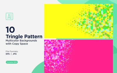 Triangoli colorati di varie dimensioni Versatile modello di sfondo 82
