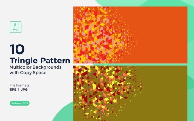 Triangoli colorati di varie dimensioni Versatile modello di sfondo 85