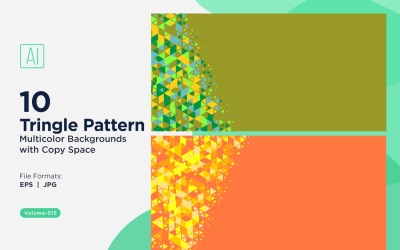 Triangoli colorati di varie dimensioni Versatile modello di sfondo 95