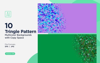 Triangoli colorati di varie dimensioni Versatile modello di sfondo 98